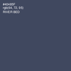 #40485F - River Bed Color Image